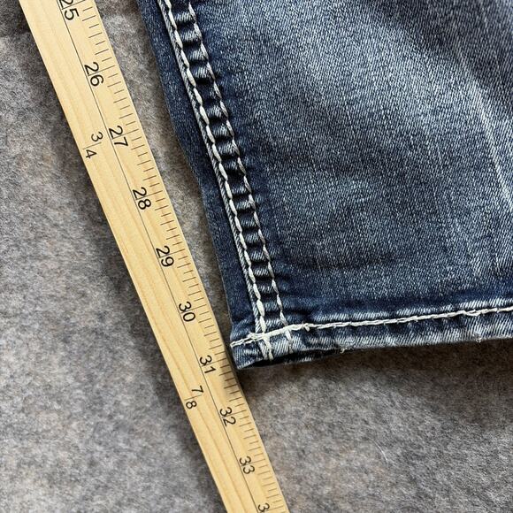 Rock Revival Distressed Women’s Sundee Mid-rise Ankle Skinny Jeans Size 27 - Picture 7 of 11